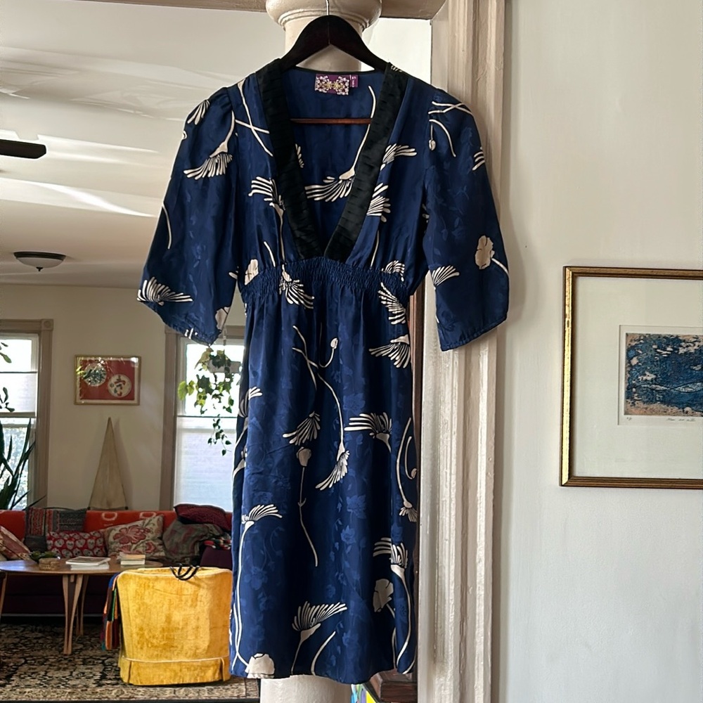 Beautiful silky, delicate Asian inspired dress